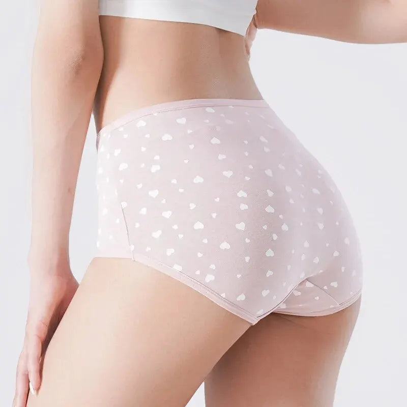 4Pcs Women's Panties High Waist