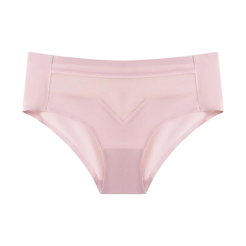 Breathable and traceless sports oversized underwear for women, quick drying ice silk yoga one piece triangle pants for women