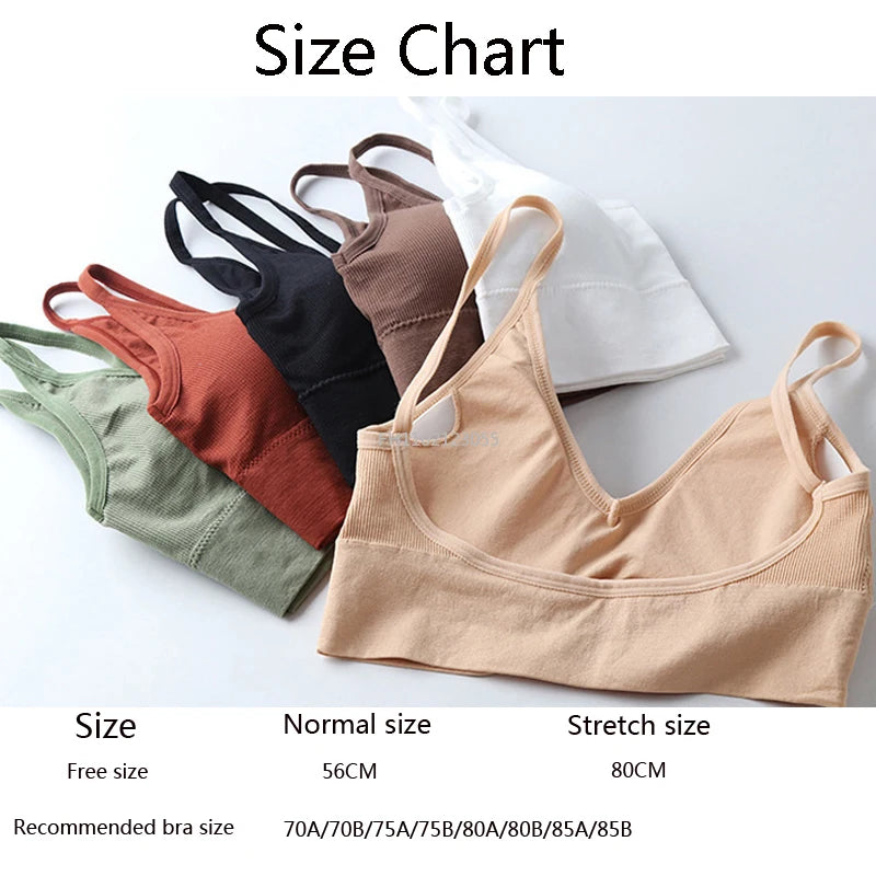 Girls Bra Fitness Top Seamless Stripe