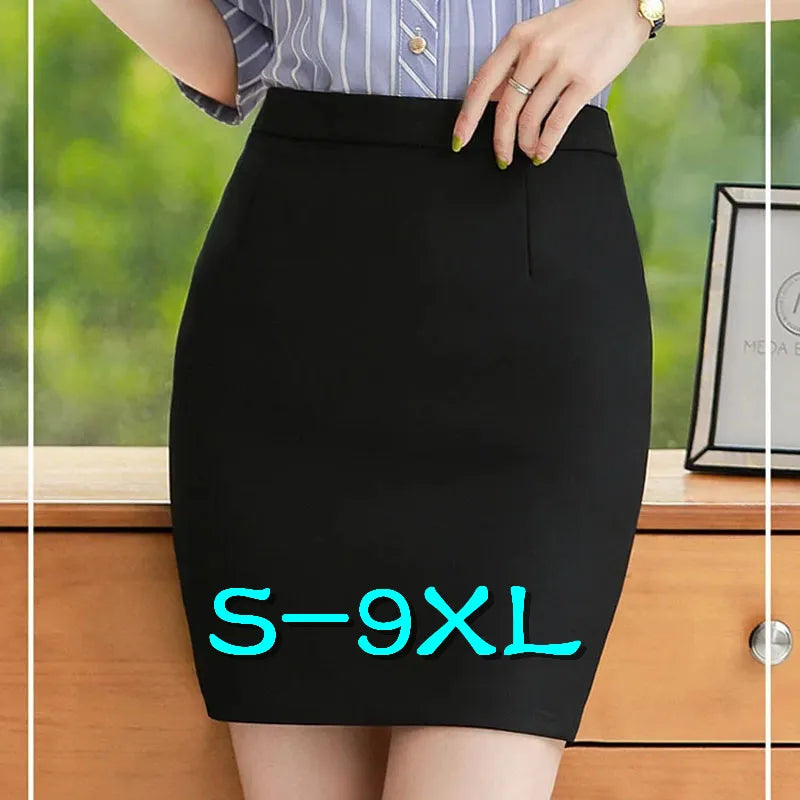 Women's skirt Woman Skirts Bodycon Mini Skirt Suits Women's clothing sales Black Suit OL Office Skirts For Womens Plus Size 9XL