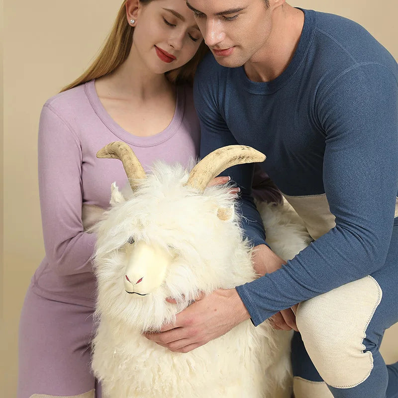 Thermal underwear Winter Warm Tops Cashmere Silk Patch