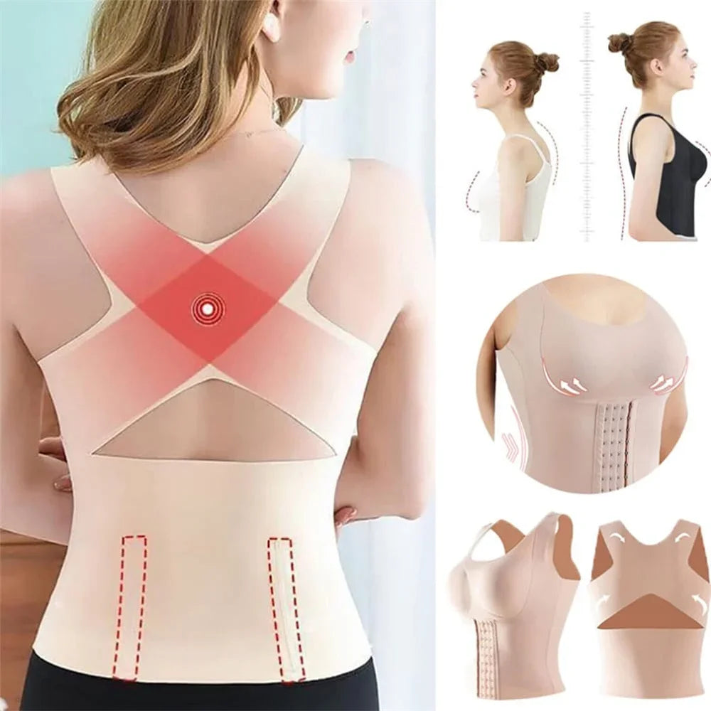 3 In 1 Waist Button Bra Styling Posture Corrector Weight Loss
