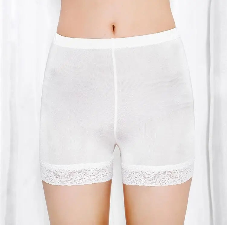 1PC 50% Silk 50% Viscose Slip shorts leggings boyshorts Under Dress Petti pants undershorts Panties Lingerie underwear SS361