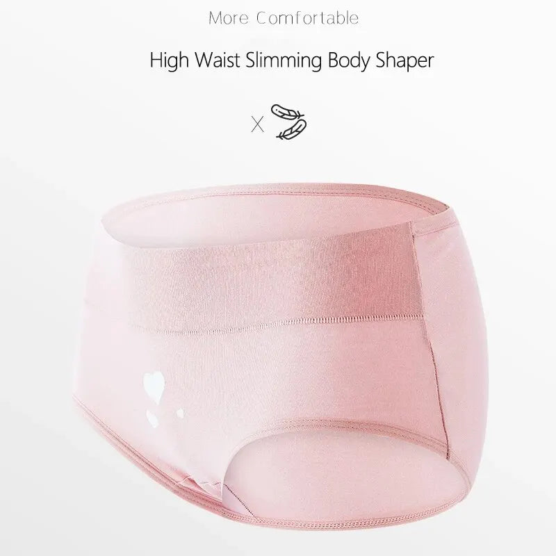 4Pcs Women's Panties High Waist
