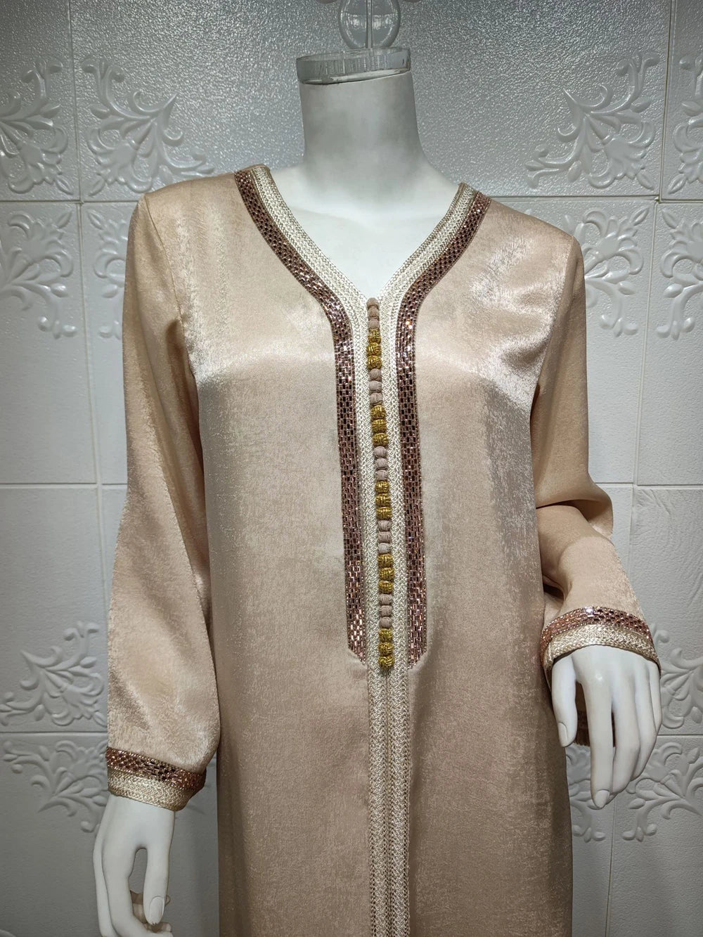 S-XXL Wear Ramadan 2025 Kimono Muslim Women Long Sleeve Abaya Eid Outfit Dubai Dresses Plus Size Female Clothing Robe Marocain