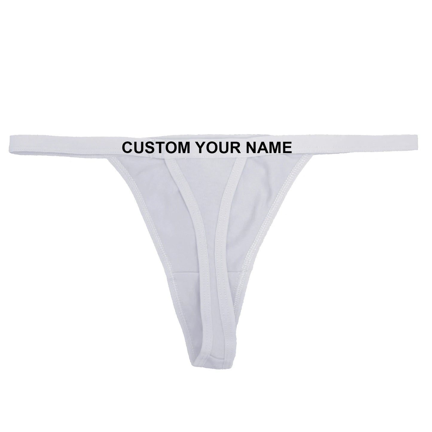 Custom Thong With Embroideried Name Personalized Underwear with His Name Panties Underwear Briefs Lingerie G-string Thongs
