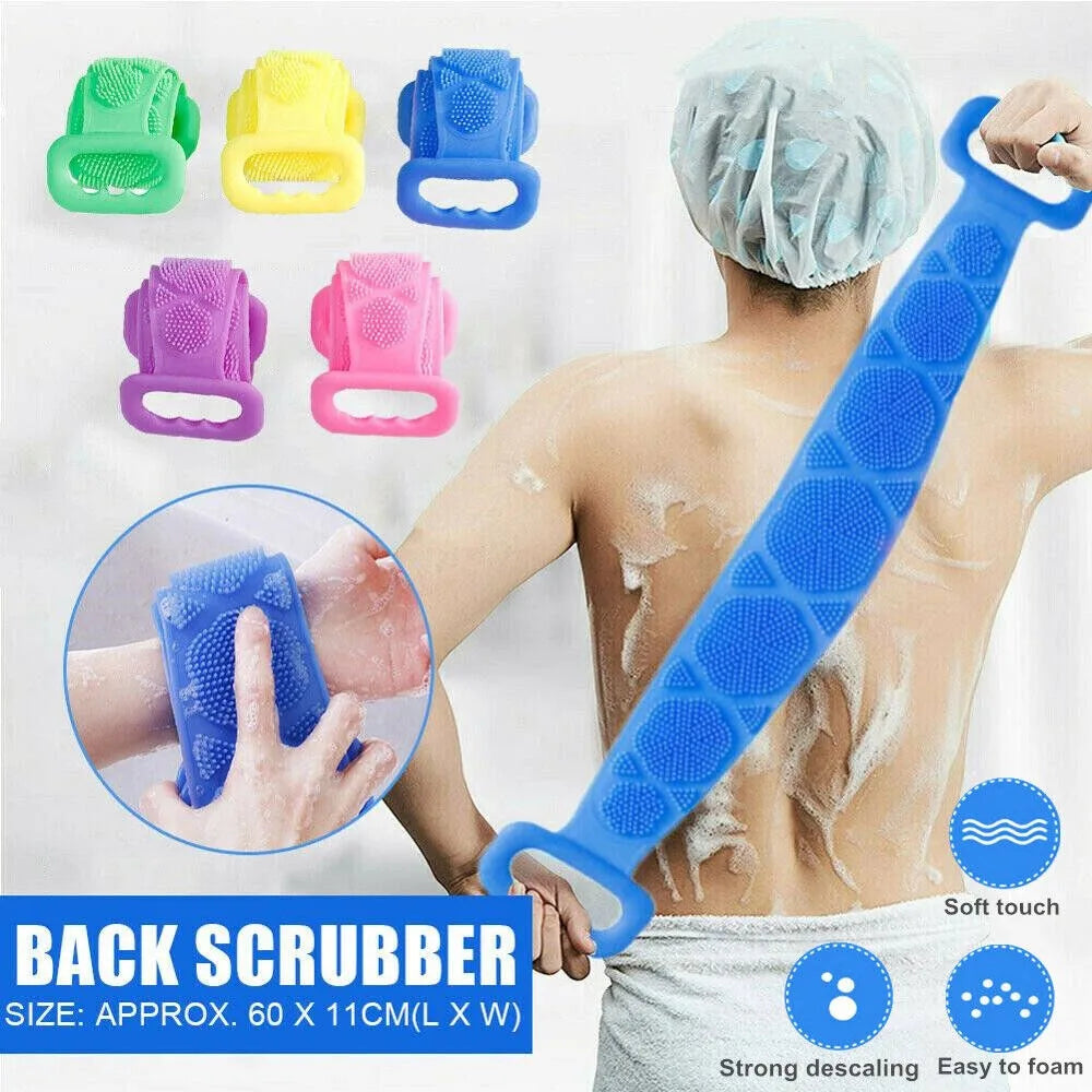 Gentle Beauty Skin Personal Care Rubber Belt Berus Mandi Exfoliating Bathroom