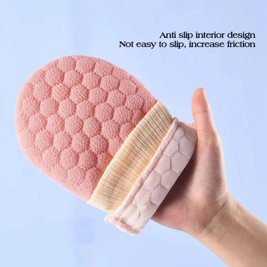 Double-sided Bath Glove Honeycomb Towel Skin Exfoliating Scrubber Brush