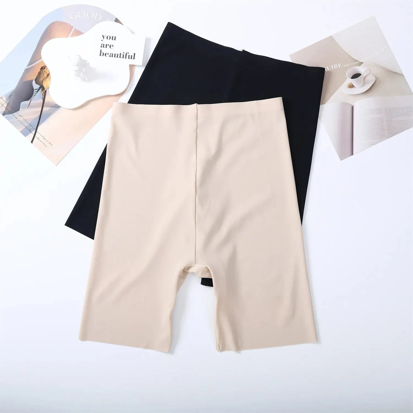 Tummy Control Hip Lift Ice Silk Safety Pants Sports