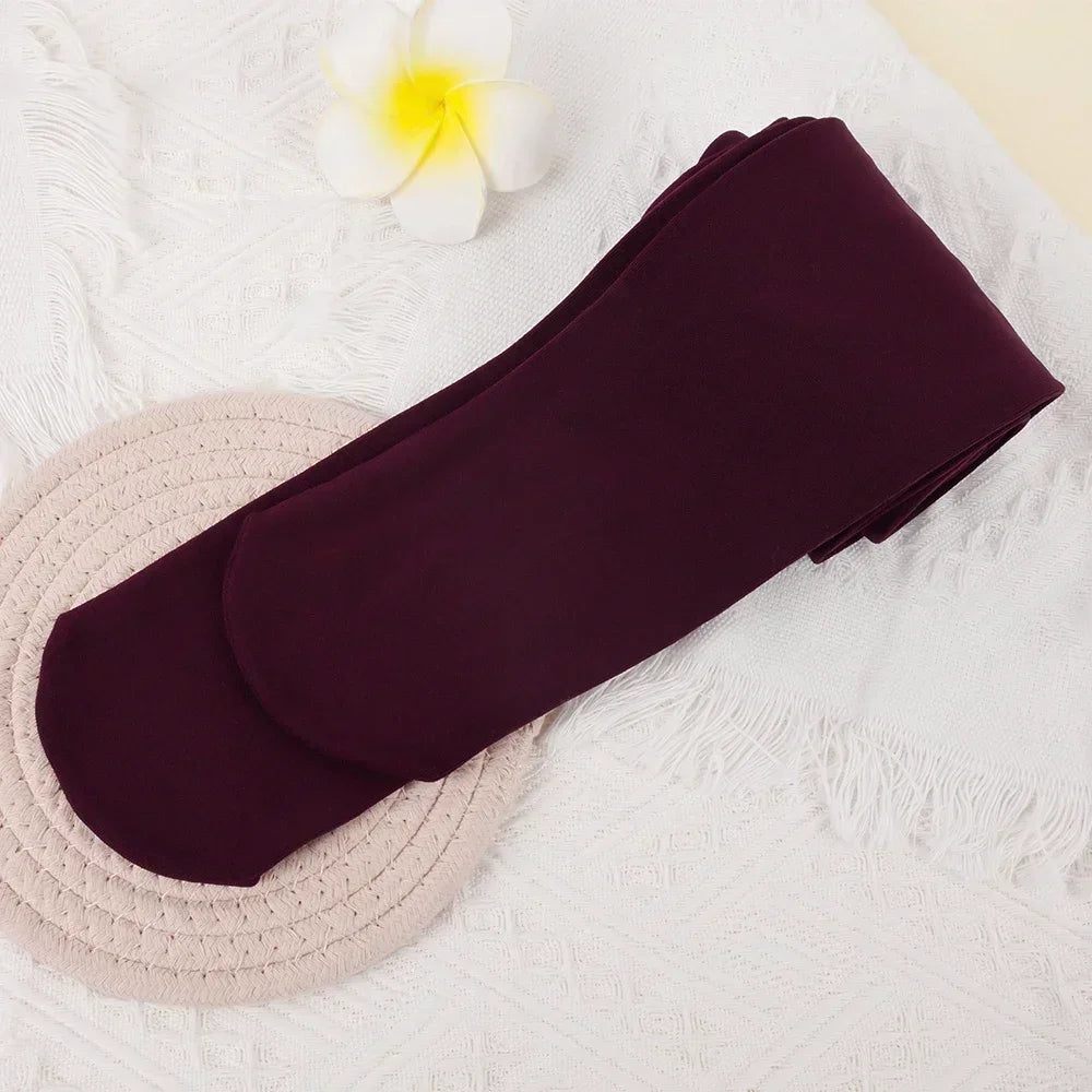 Velvet Pantyhose Autumn Winter Women Girls Thickened Thermal Pants Elastic Daily High Waist Wool Leggings Soft Comfortable Gifts