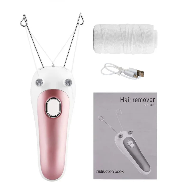 Women Electric Epilator Cotton Thread Depilator Body Facial Hair Removal Defeatherer Lady Shaver Face Hair Remover Body Beauty