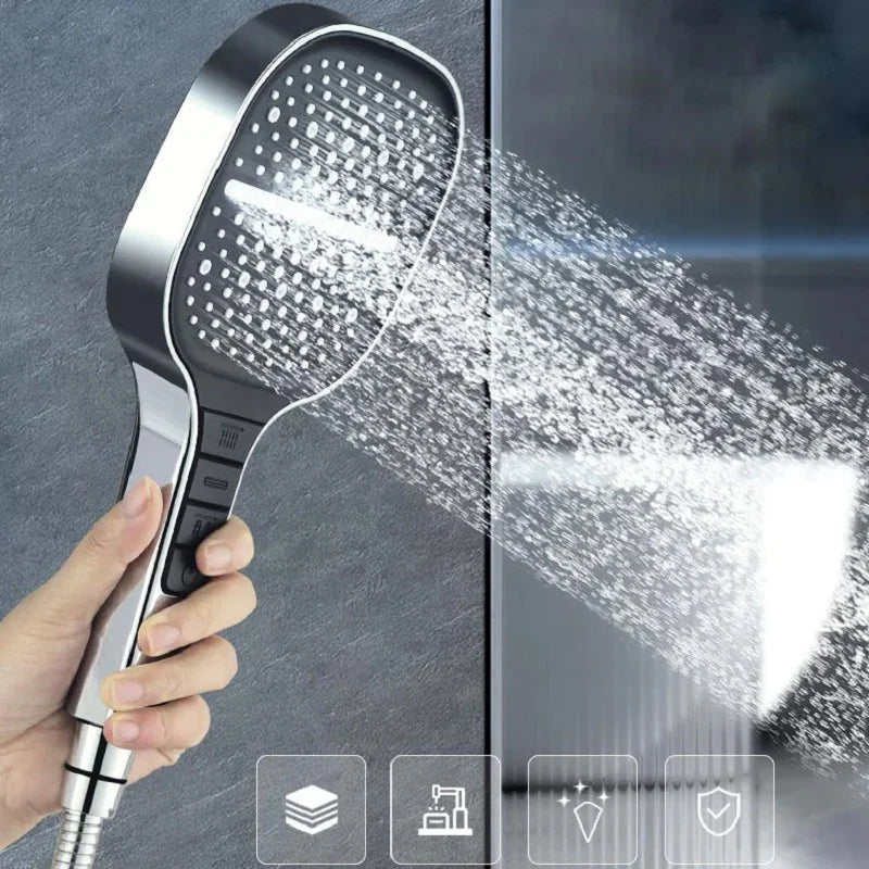 3 Modes Shower Head High Pressure Water Massage