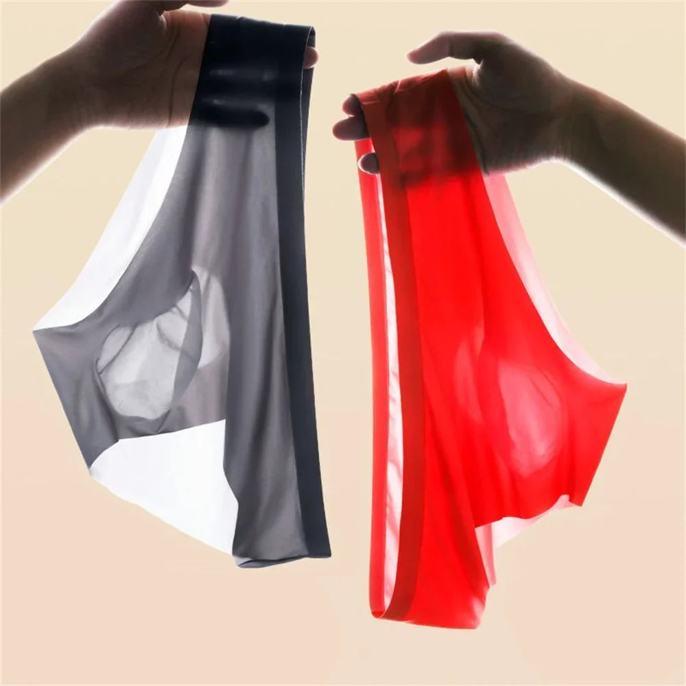 2PCS/Pack 3D Pouch Briefs Men Summer Underwear Free Feel Seamless