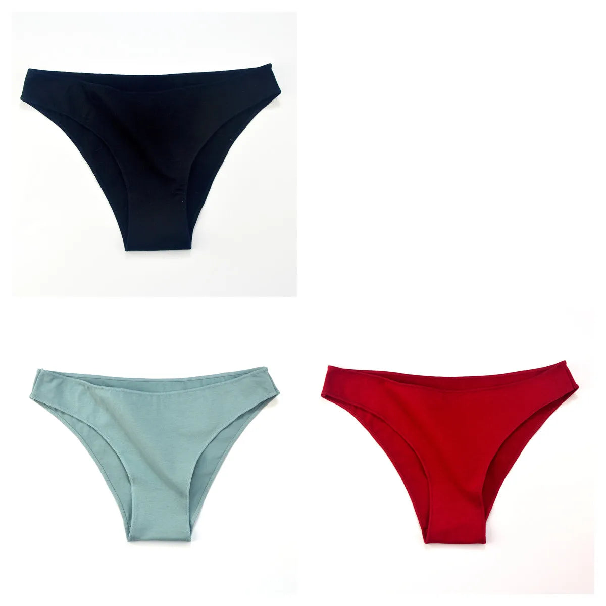 3Pcs/Set Cotton Briefs Seamless Underwear Low Rise Panties For Women Solid Color Comfort Pantys Breathable Female Lingerie M-XXL