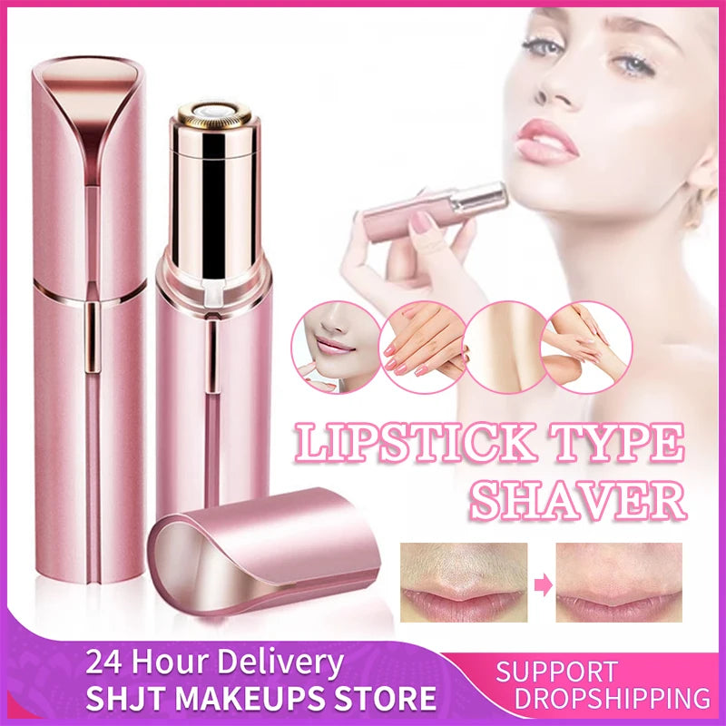 Eyebrow Trimmer Epilator Facial Lipstick Shape Hair Removal