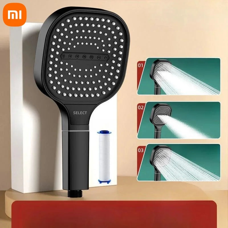 3 Modes Shower Head High Pressure Water Massage