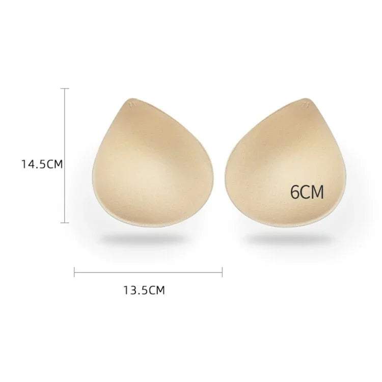 Women Chest Cups Yoga Bra Padding Insert Breast Sponge Thick Enhancer Push Up Bikini Bra Pads for Swimsuit Thickness 4/6cm