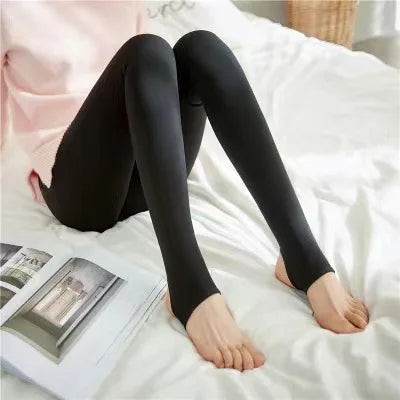 Women Warm Pantyhose Winter Translucent Pantyhose Warm Fleece Thick Thermal Tights Stockings Woman High Waist Sock Pants 2022New