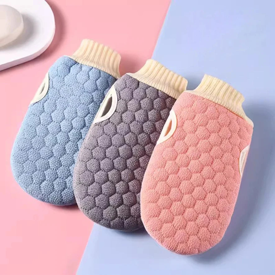 Double-sided Bath Glove Honeycomb Towel Skin Exfoliating Scrubber Brush