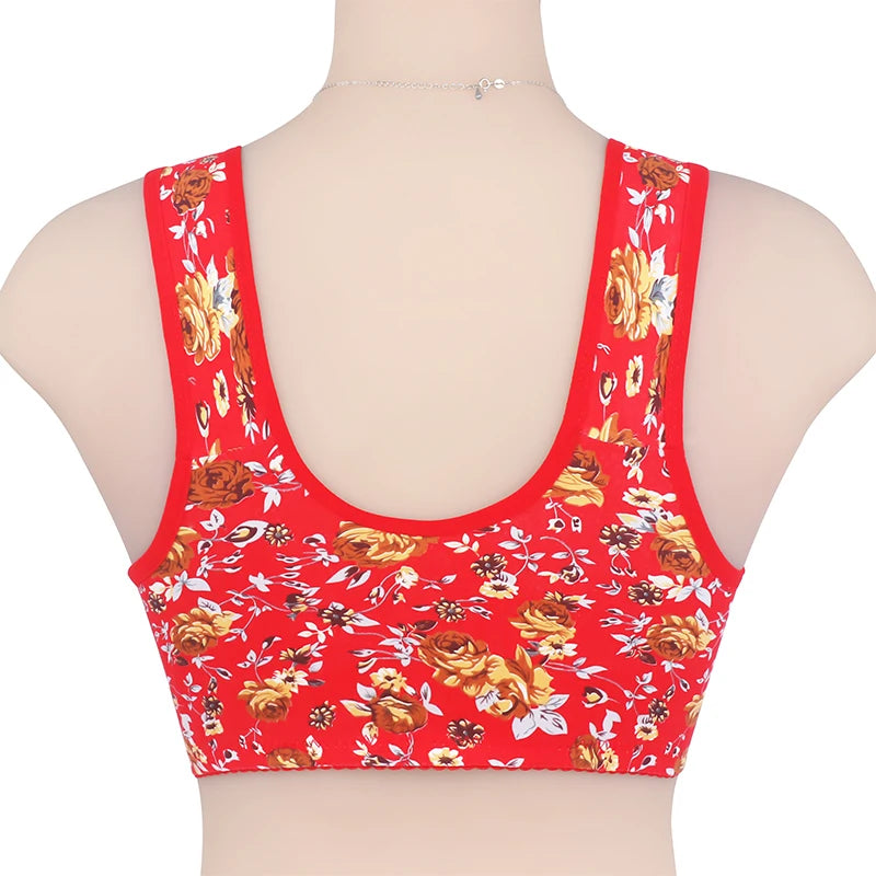 Wire Free Bras Cotton Front Closure Everyday