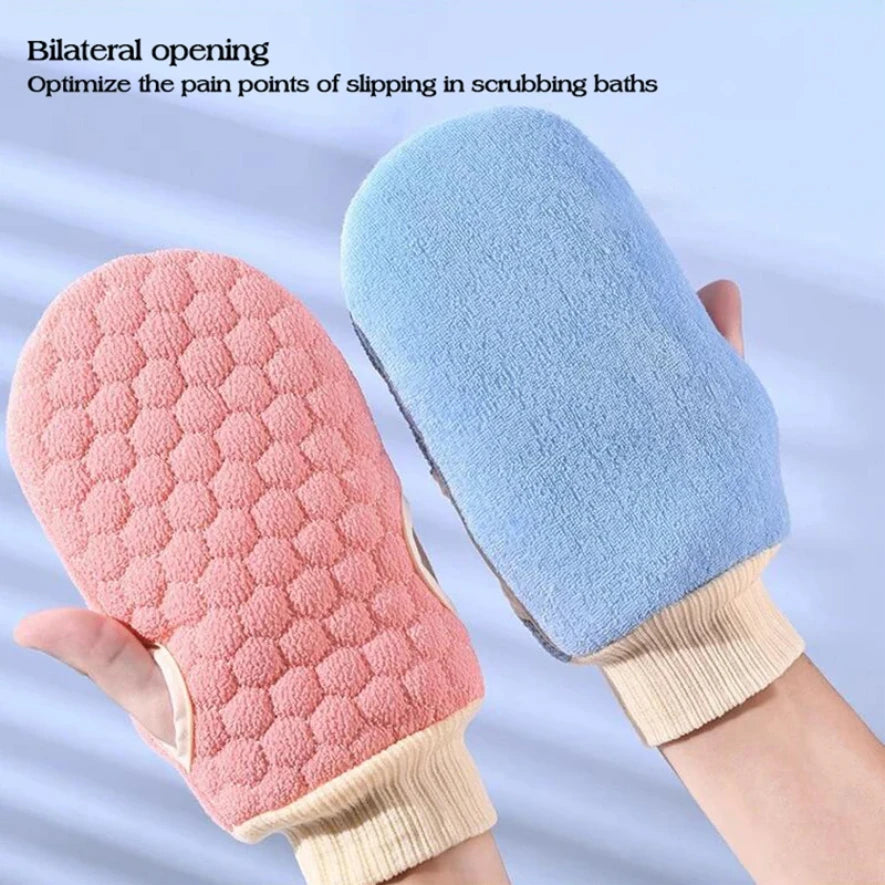 Double-sided Bath Glove Honeycomb Towel Skin Exfoliating Scrubber Brush