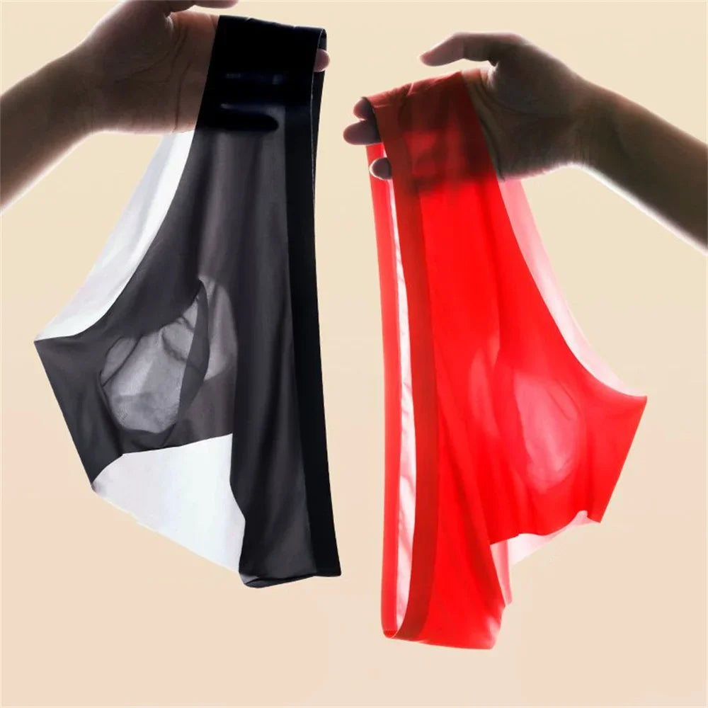 2PCS/Pack 3D Pouch Briefs Men Summer Underwear Free Feel Seamless