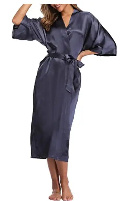 Novelty Women Kimono Gown Sleepwear Plus Size Lingerie Casual Bathrobe Bride Wedding Robe Home Clothing Lounge Nightwear