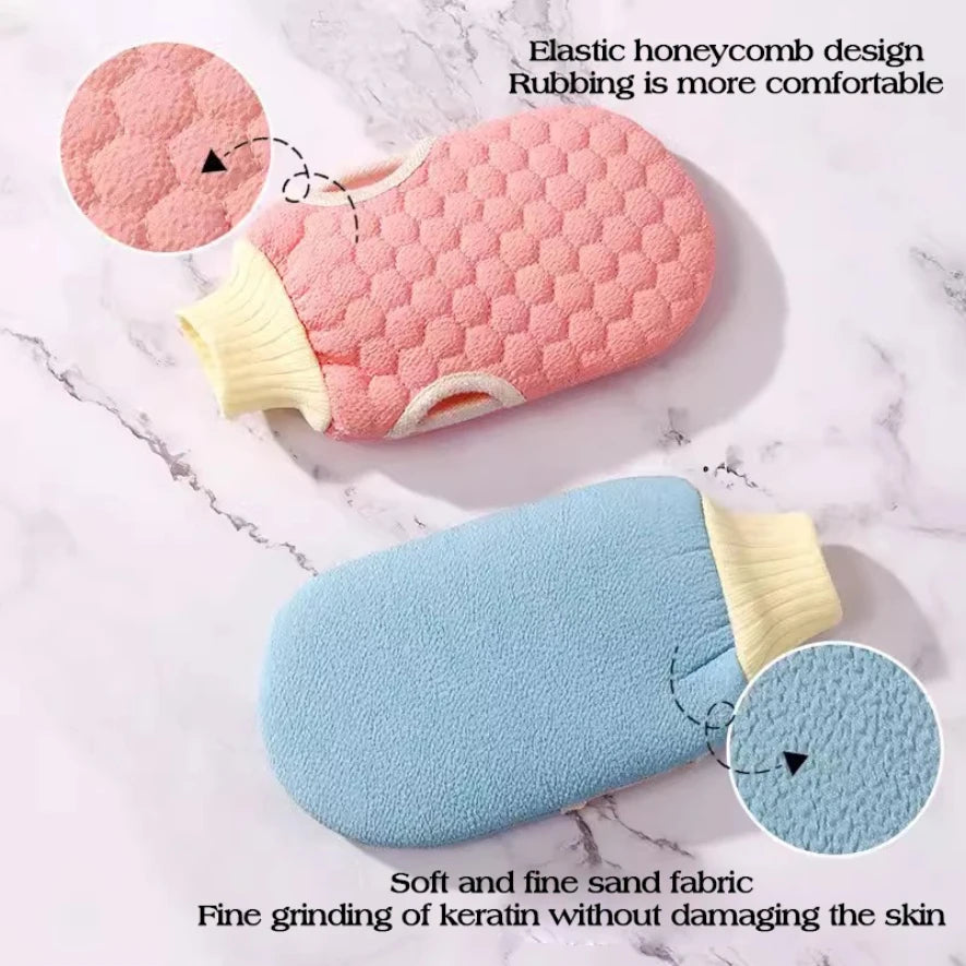 Double-sided Bath Glove Honeycomb Towel Skin Exfoliating Scrubber Brush