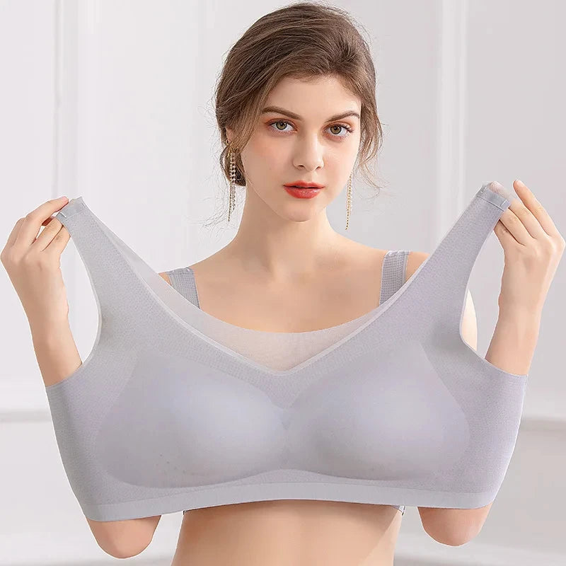 Plus Size Bra 3XL 4XL Seamless Bralette Wire Free Bras For Women Underwear Lingerie Sleep Brassiere Breathable Ultra BH