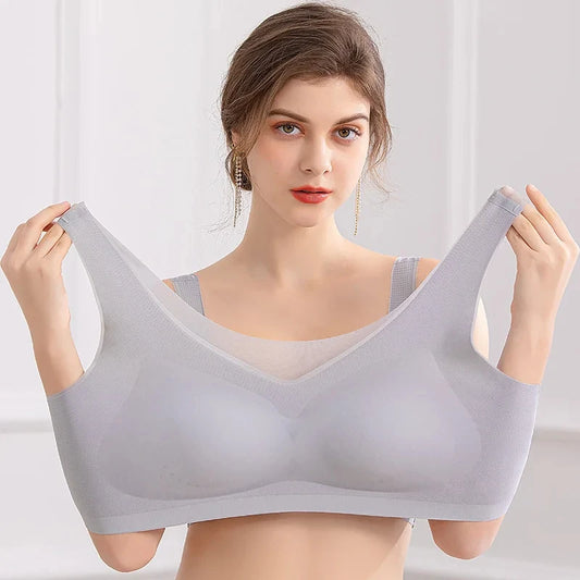 Plus Size Bra 3XL 4XL Seamless Bralette Wire Free Bras For Women Underwear Lingerie Sleep Brassiere Breathable Ultra BH