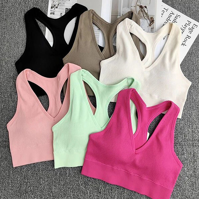 Women Sports Bra Top Push Up