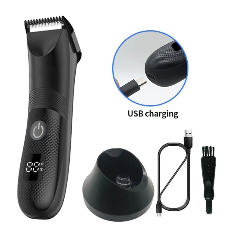 Body Grooming Electric Intimate Shaver for Men Intimate Hair Trimmer for Groin Area & Pubic Hair Waterproof Drop Shipping