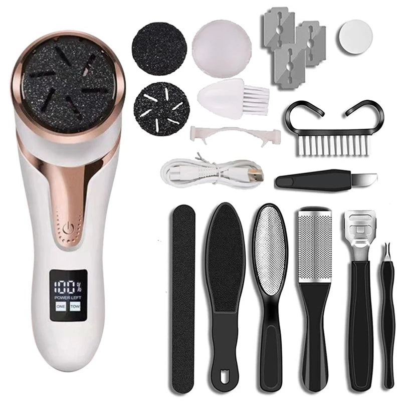 Callus Remover For Feet Portable Pedicure Kit Waterproof