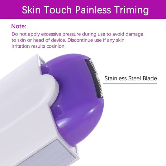 Home Used Painless Skin Touch Tactile Hair Trimmer For Women Face Leg Bikini Hand Body Electric Shaver Hair Removal Epilator