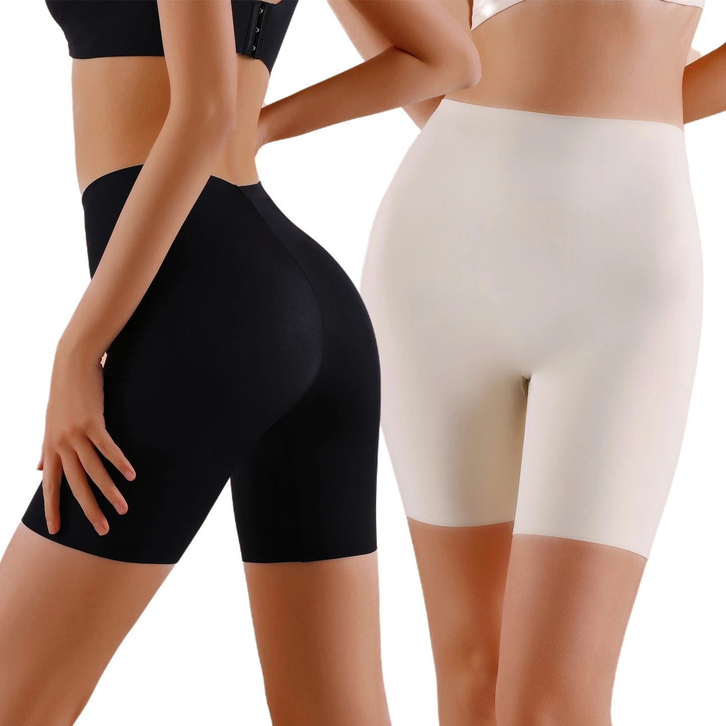 Tummy Control Hip Lift Ice Silk Safety Pants Sports