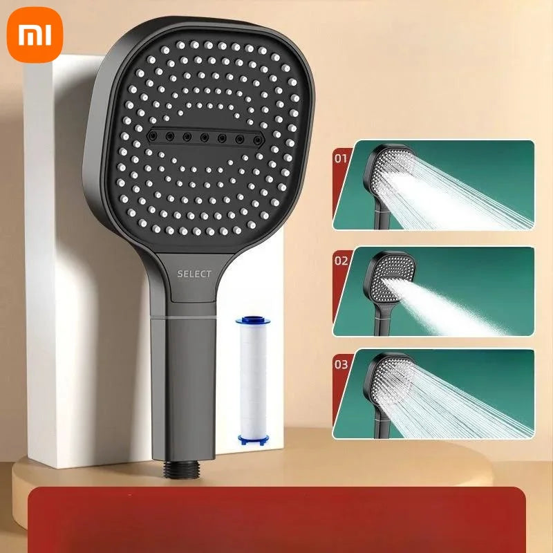 3 Modes Shower Head High Pressure Water Massage