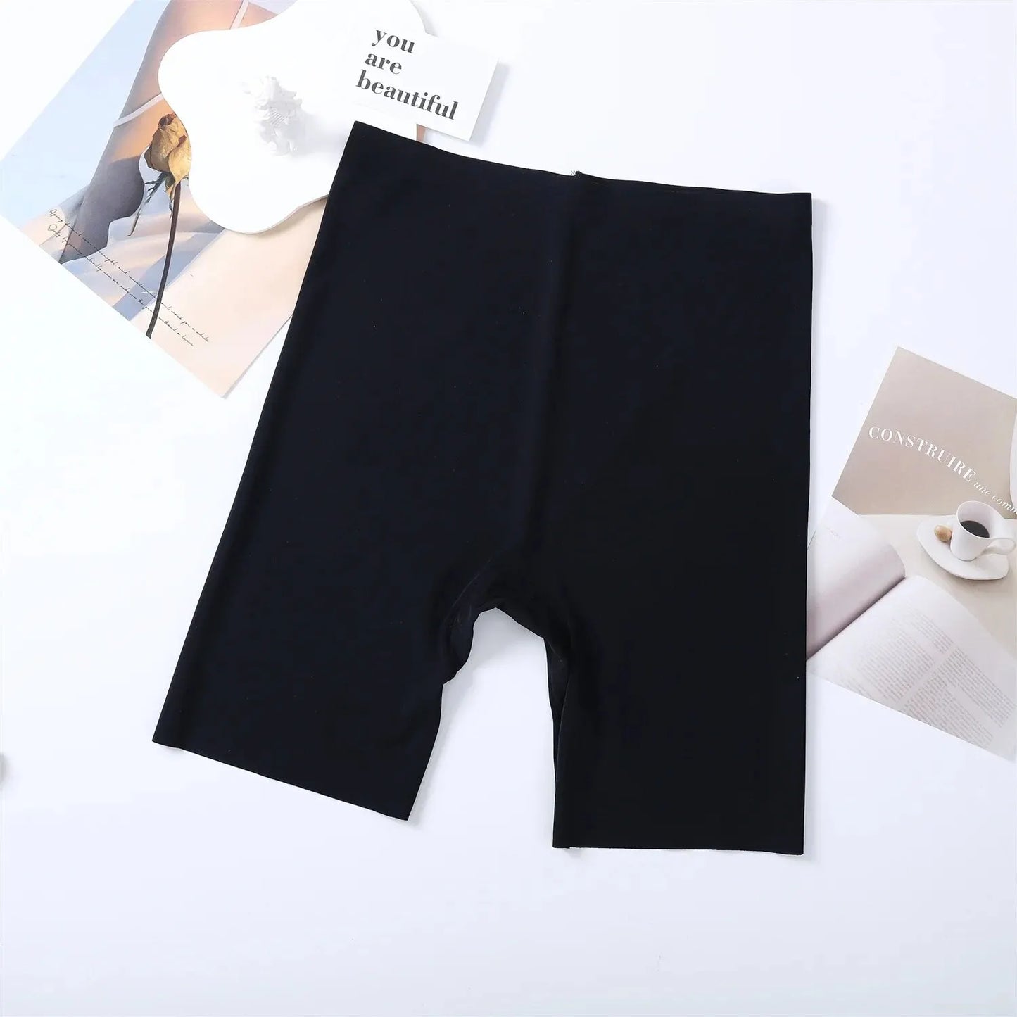 Tummy Control Hip Lift Ice Silk Safety Pants Sports