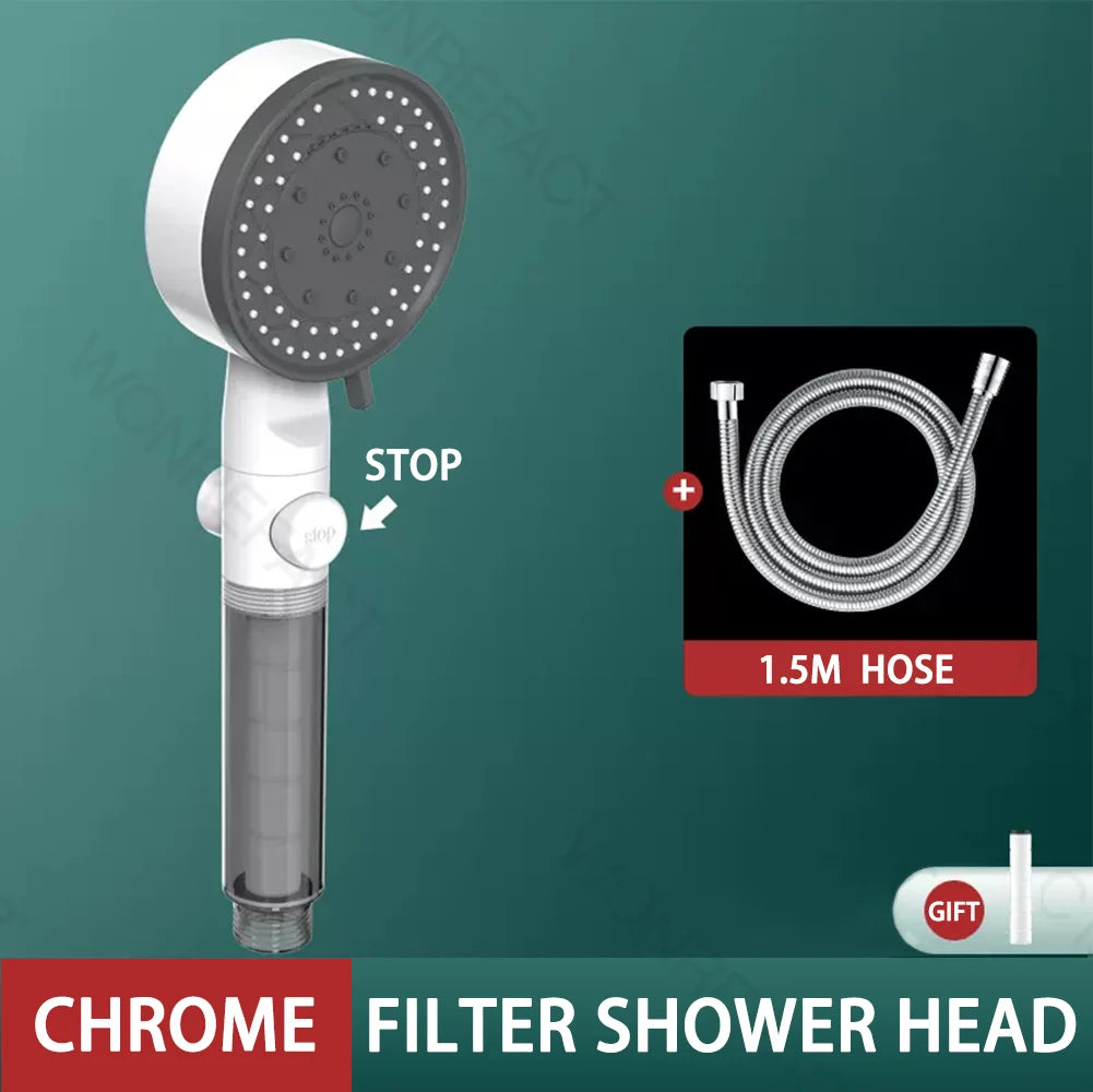 10 Mode Filter Shower Head Adjustable High Pressure