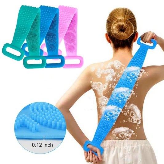 Gentle Beauty Skin Personal Care Rubber Belt Berus Mandi Exfoliating Bathroom