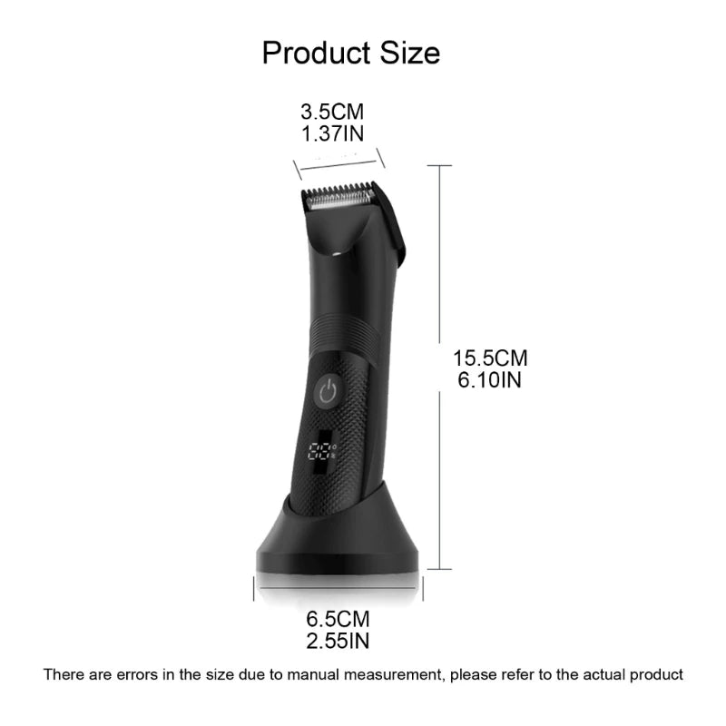 Body Grooming Electric Intimate Shaver for Men Intimate Hair Trimmer for Groin Area & Pubic Hair Waterproof Drop Shipping