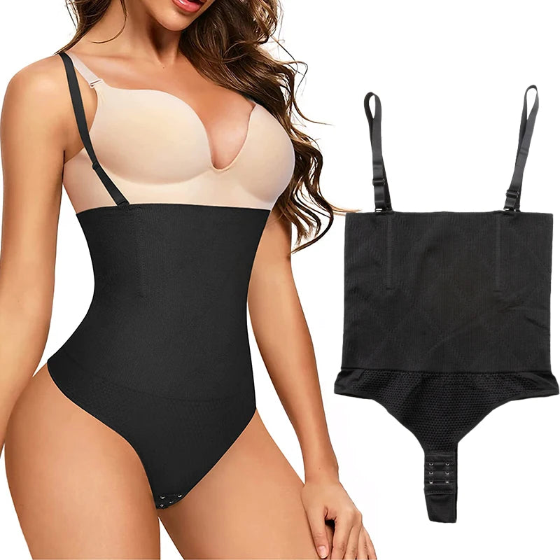 Thong Bodysuit Shapewear Women Underbust Body Shaper Tummy Control Slimming Underwear Push Up Butt Lifter Abdomen Shapers Corset