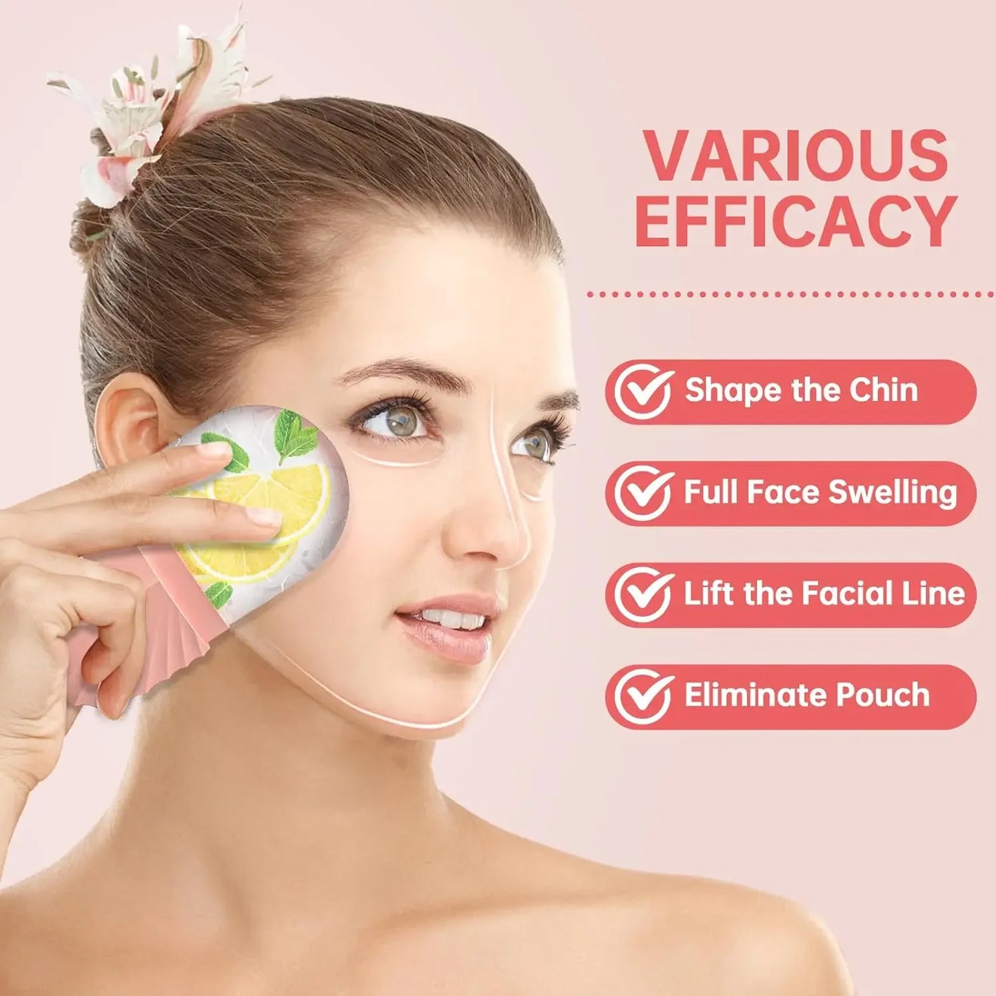 Silicone Face Ice Cube Mold for Beauty Skin Care