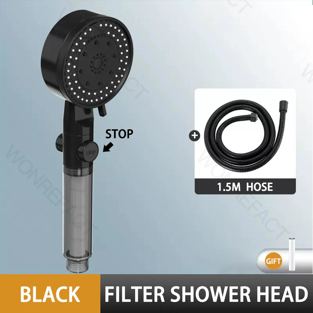 10 Mode Filter Shower Head Adjustable High Pressure