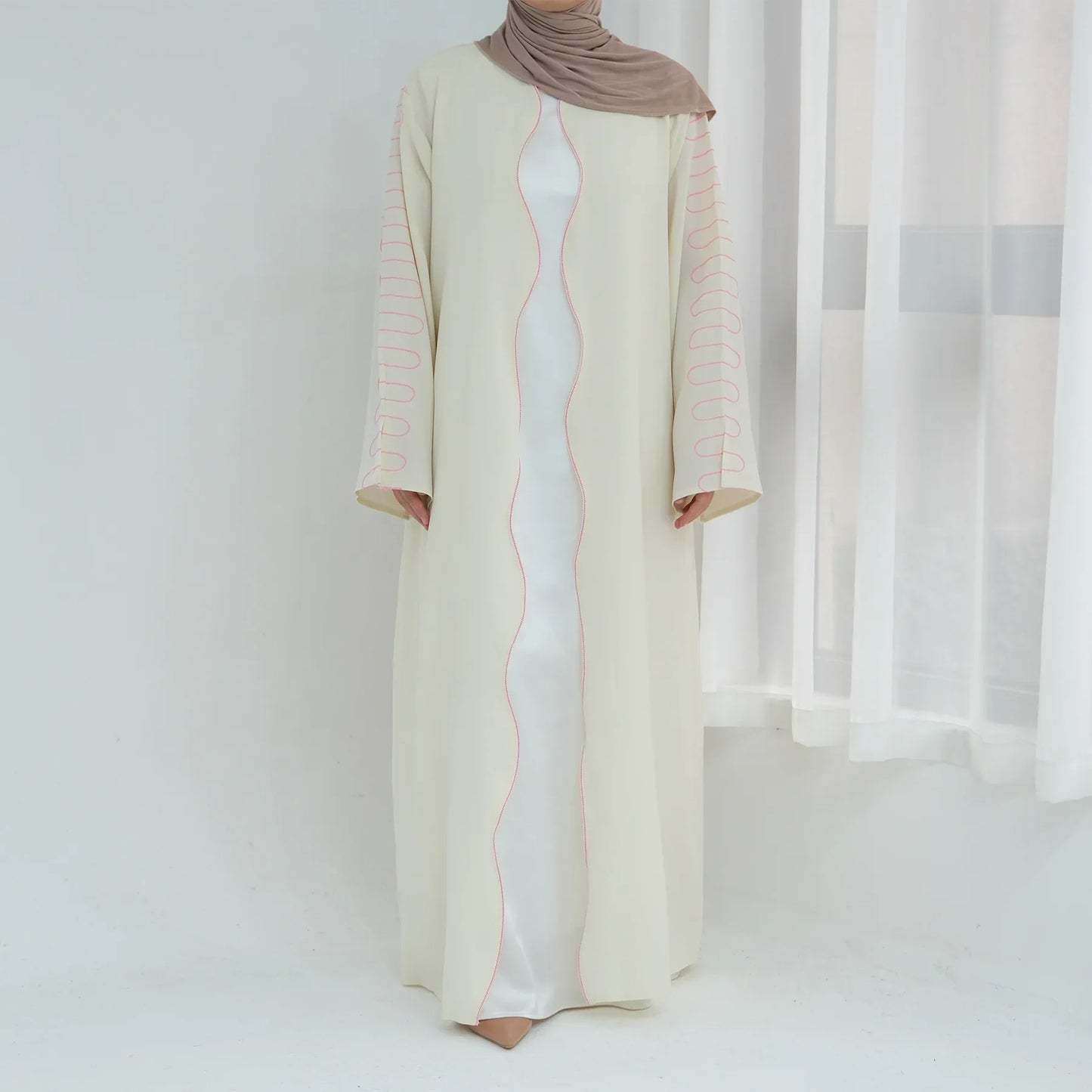 Modest Casual for Women Muslim Open Abaya Cardigan Maxi Dresses Turkey Arab Robe Eid Party Ramadan Dubai Kimono Caftan Jalabiya