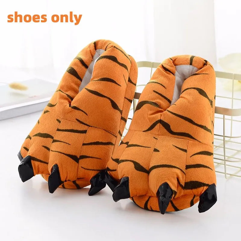 Tiger One-Piece Pajamas Cartoon Animal Onesies Sleepwear Jumpsuit Nightgown Loungewear Kigurumi Nightgown Onesie Flannel Animal