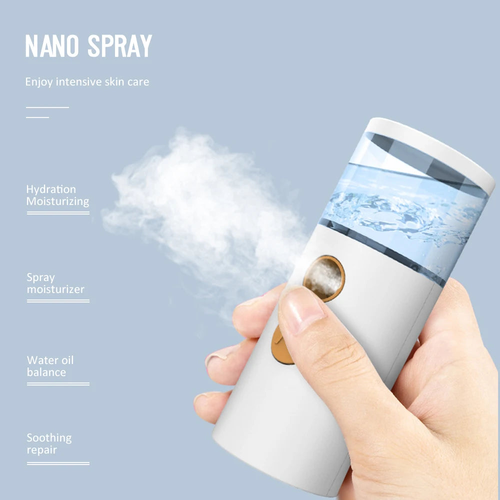 Nano Mist Facial Sprayer USB Nebulizer Face Moisturizer