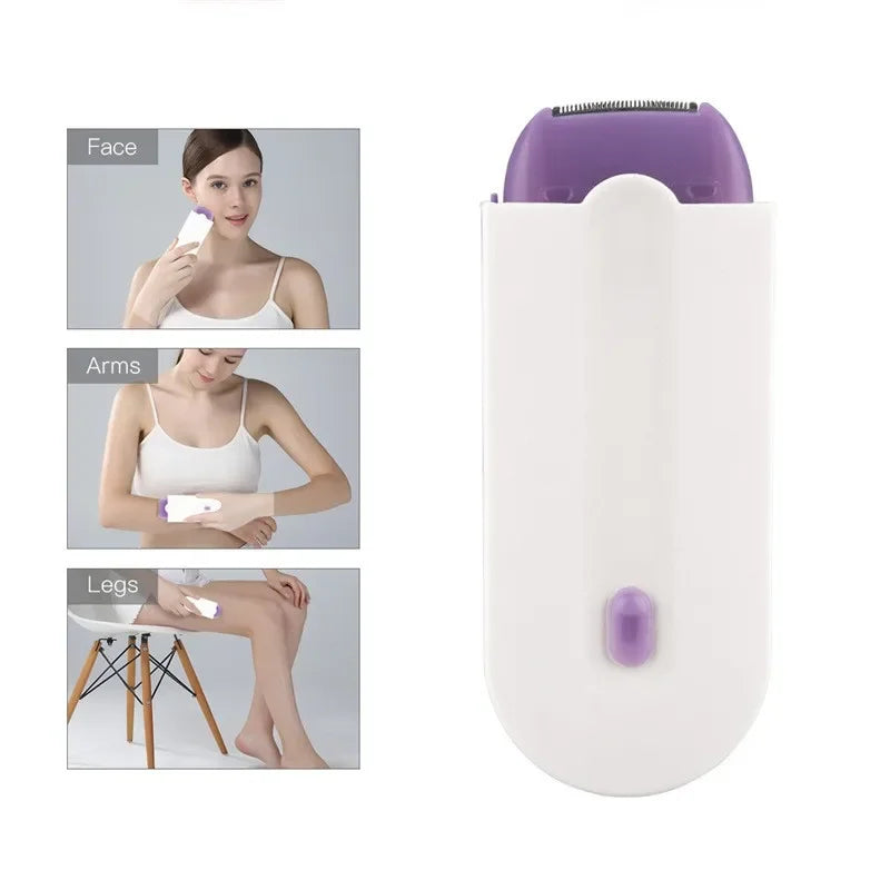 Electric Epilator Electric Shaver Razor Mini Rechargeable Removes Painless Hair Removal Facial Epilator for Facial Body