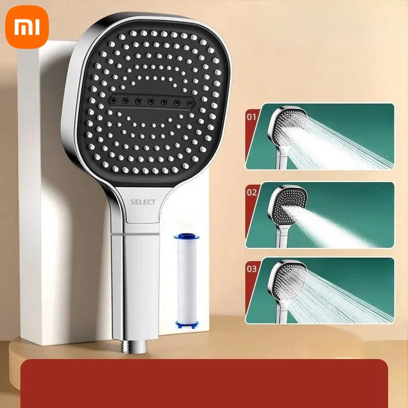 3 Modes Shower Head High Pressure Water Massage