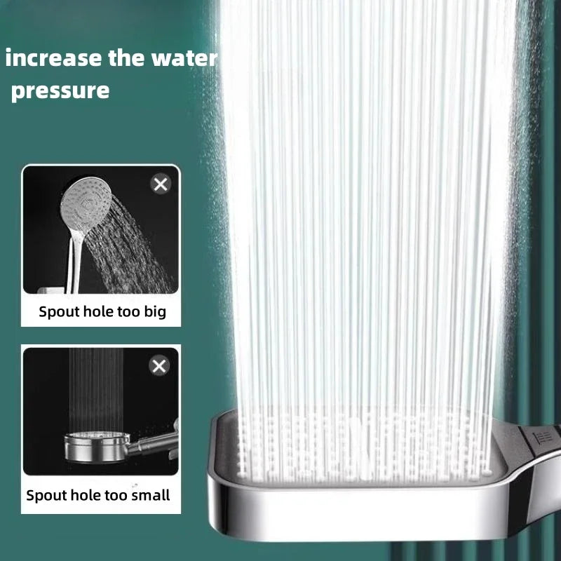 3 Modes Shower Head High Pressure Water Massage