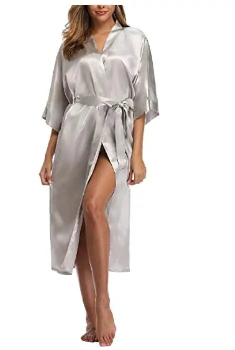 Novelty Women Kimono Gown Sleepwear Plus Size Lingerie Casual Bathrobe Bride Wedding Robe Home Clothing Lounge Nightwear